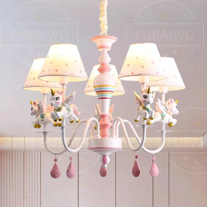 Uniluxe™ Princess Room Unicorn Chandelier