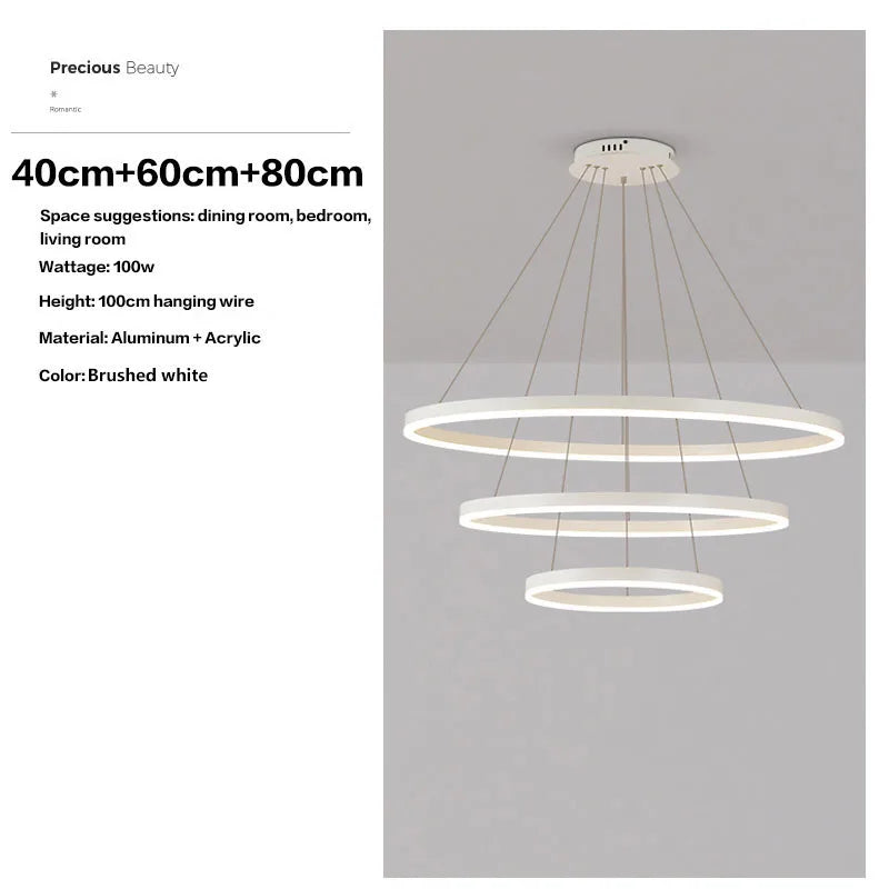 HaloLuxe™ Modern Ring Chandelier