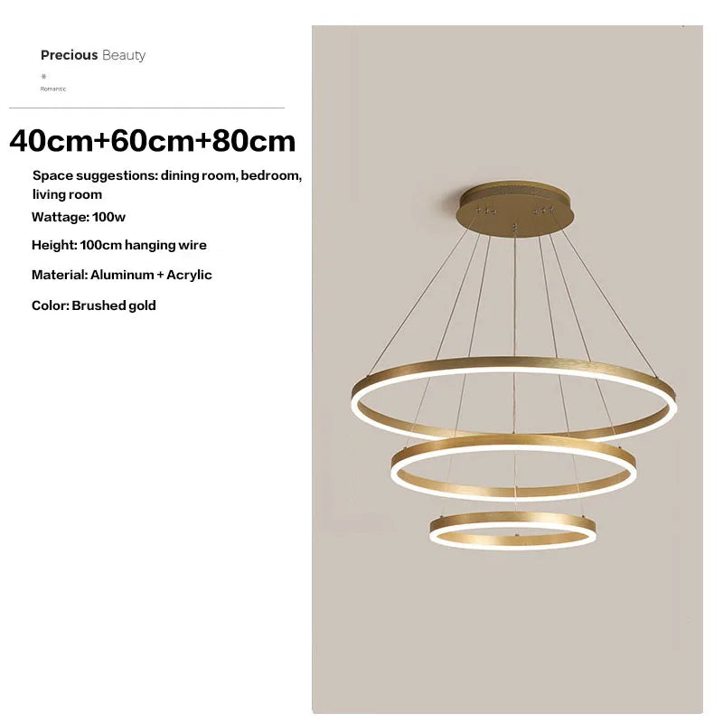 HaloLuxe™ Modern Ring Chandelier