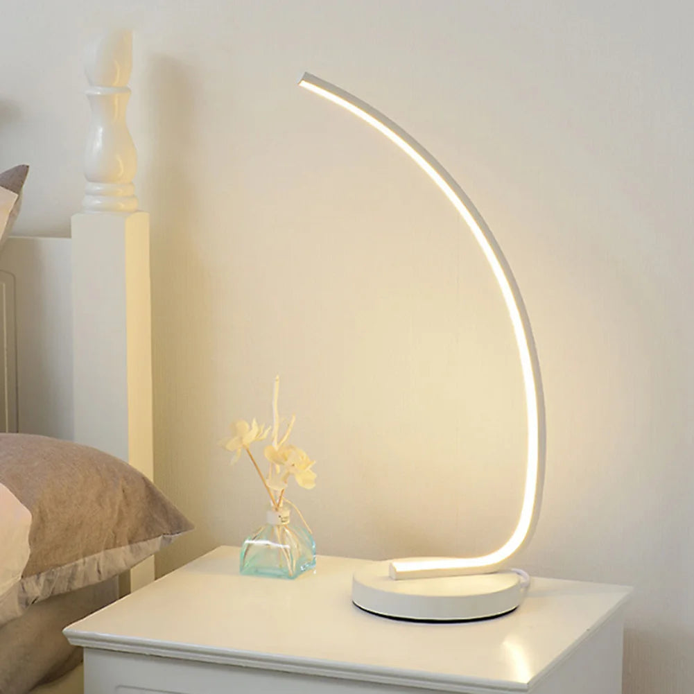 SpiraGlow™ LED Spiral Table Lamp – Modern Art Light