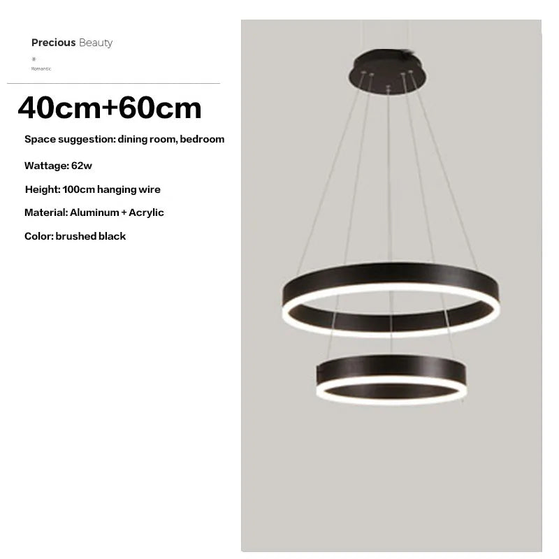 HaloLuxe™ Modern Ring Chandelier
