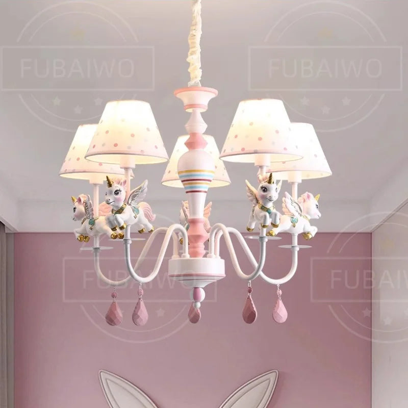 Uniluxe™ Princess Room Unicorn Chandelier