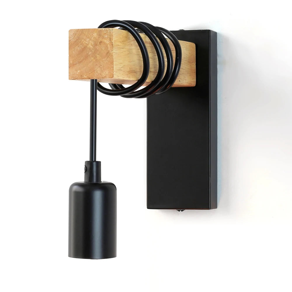 ForgeGlow™ Industrial Wall Lamp – Matte Black Metal