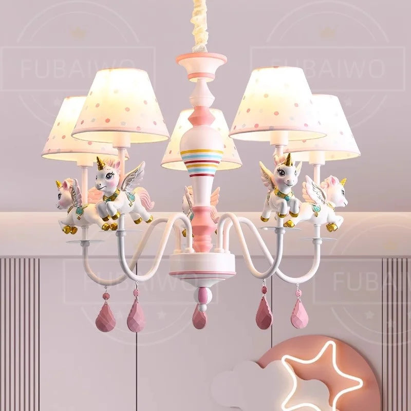 Uniluxe™ Princess Room Unicorn Chandelier