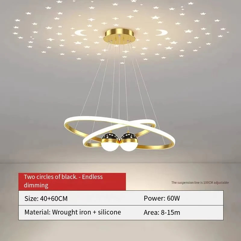 StellarGlow™ Nordic Starry Projection Chandelier