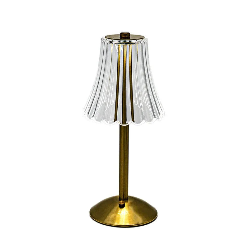AuraLuxe™ Crystal Table Lamp – 3 Colour Touch Dimming