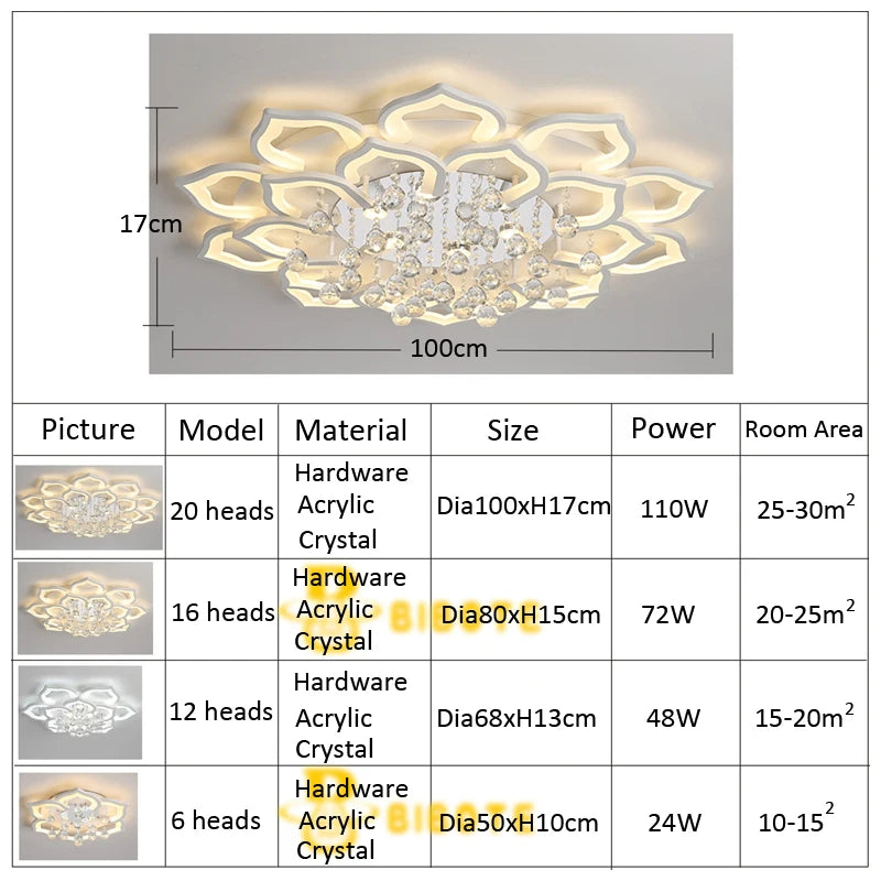 LustraBelle™ Crystal Drop Pendant Light