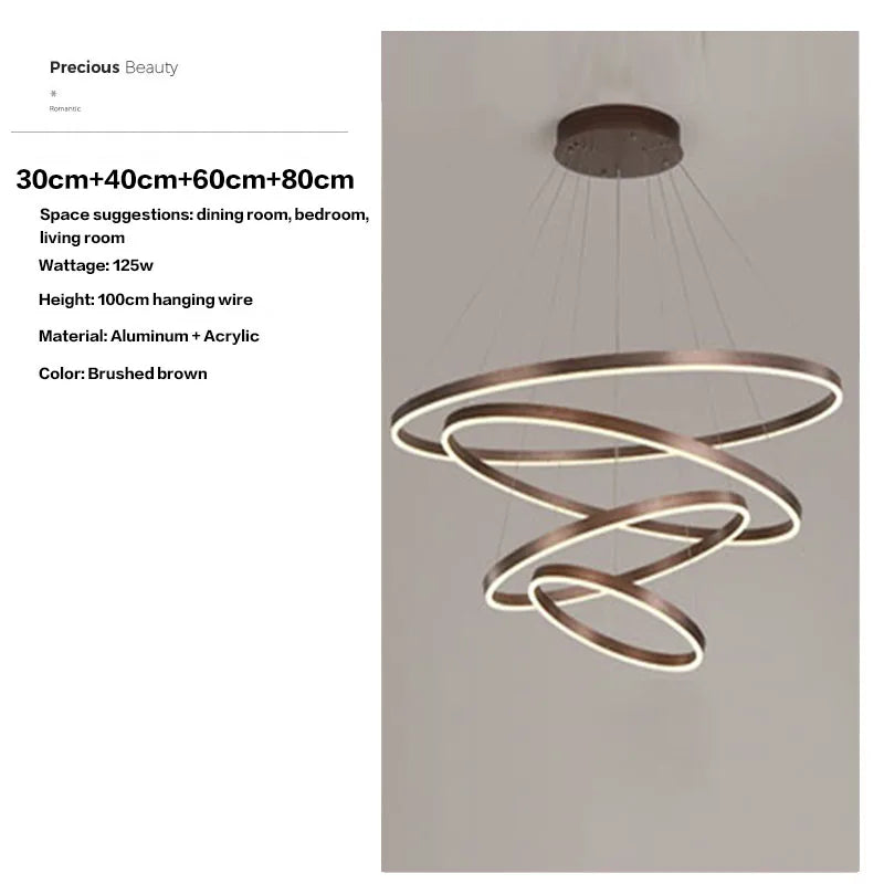 HaloLuxe™ Modern Ring Chandelier