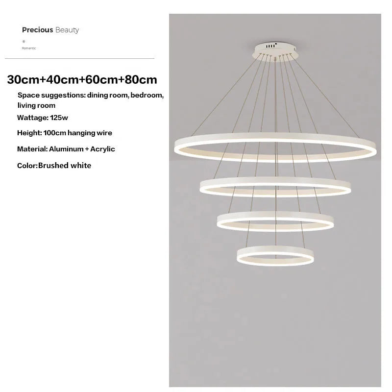 HaloLuxe™ Modern Ring Chandelier
