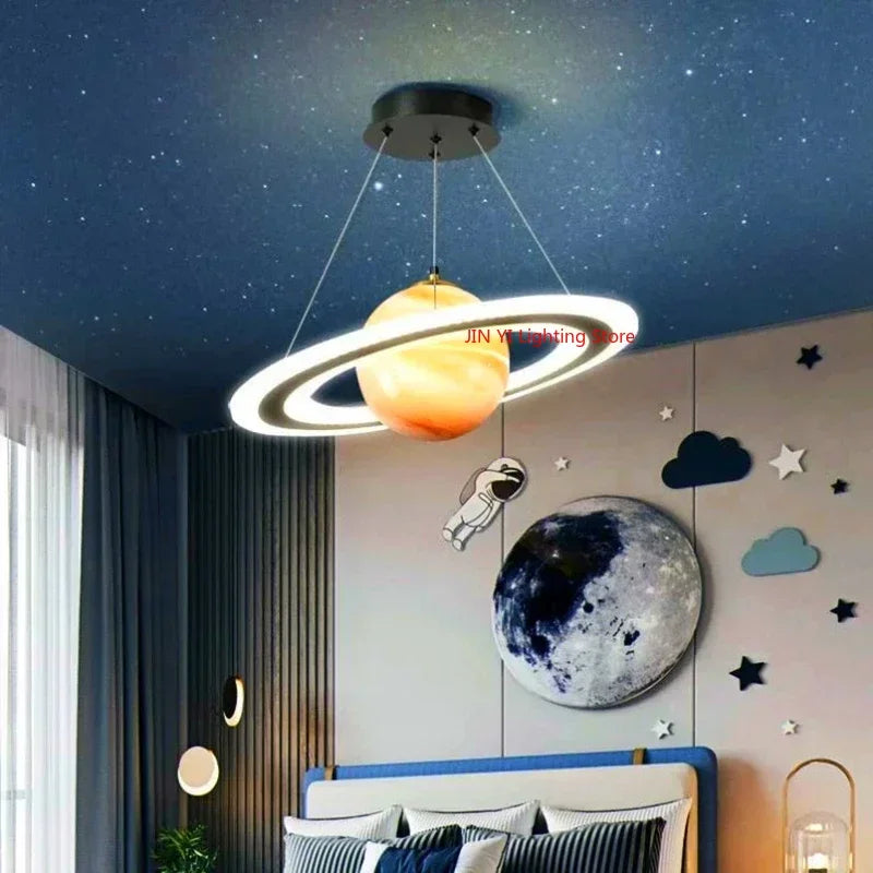 Aetheria™ Planet Pendant Light – Cosmic Elegance for Modern Interiors