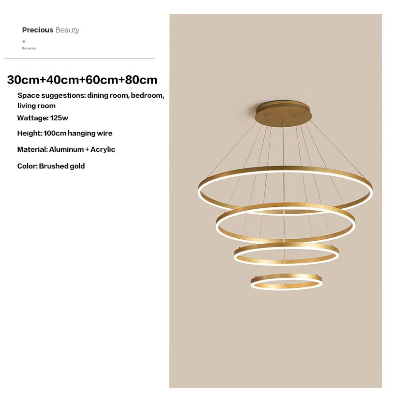 HaloLuxe™ Modern Ring Chandelier