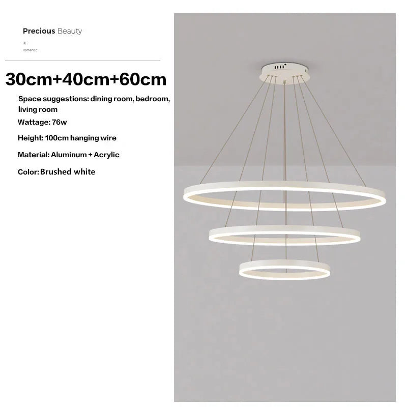 HaloLuxe™ Modern Ring Chandelier
