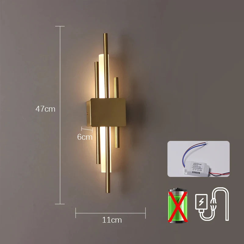 Lunara™ DualGlow Wall Light – Nordic Gold Edition
