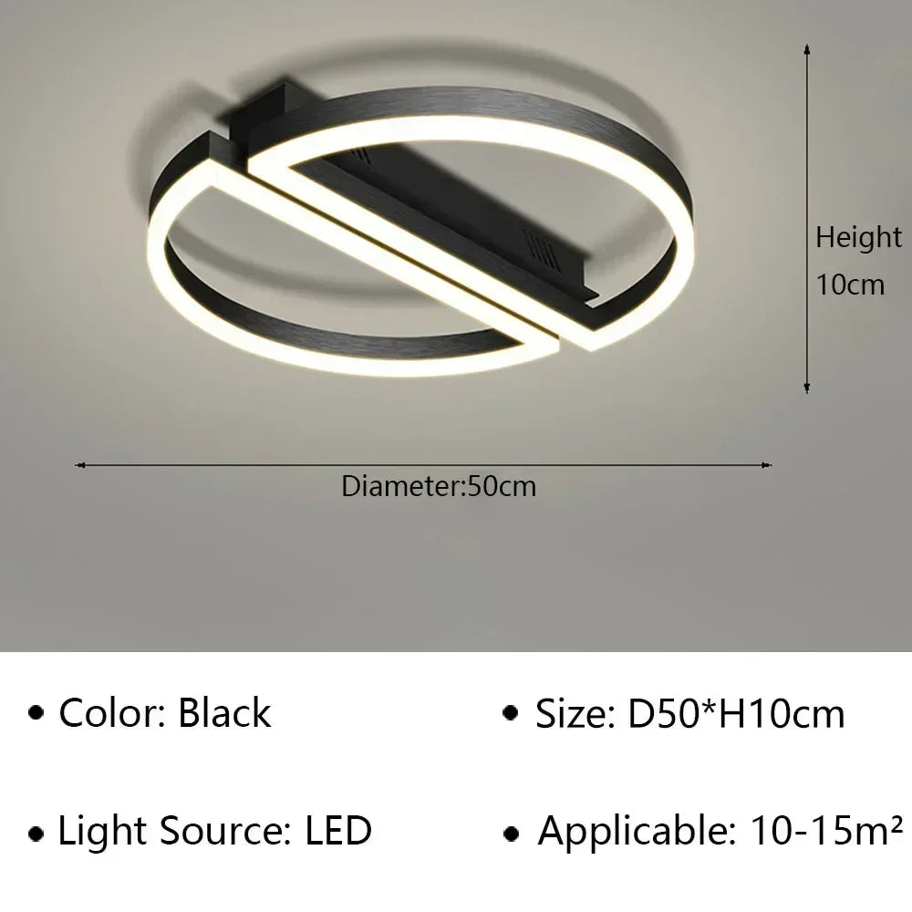 Aetheris™ Flow LED Ceiling Light – Sculptural Illumination