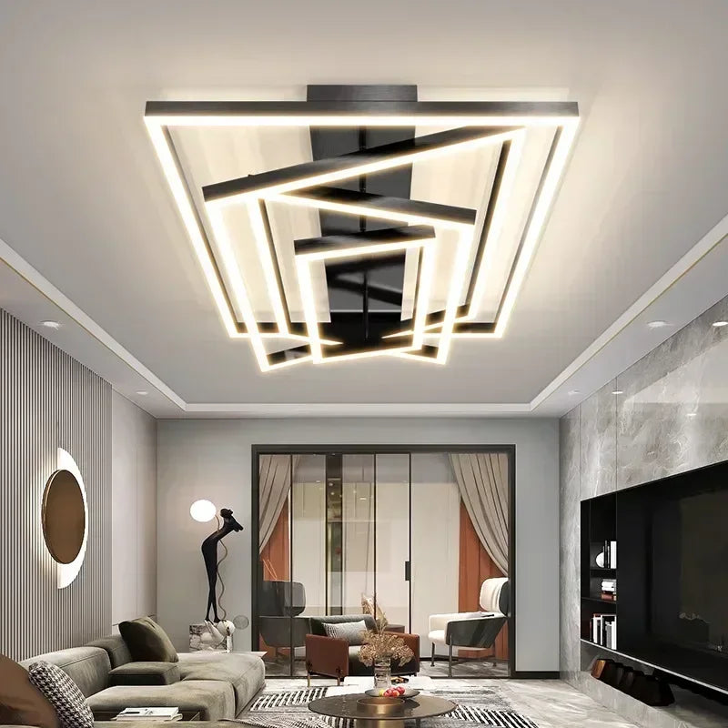 Aetheris™ Flow LED Ceiling Light – Sculptural Illumination