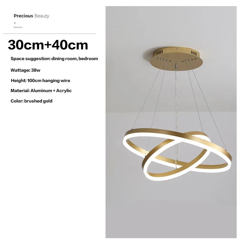HaloLuxe™ Modern Ring Chandelier