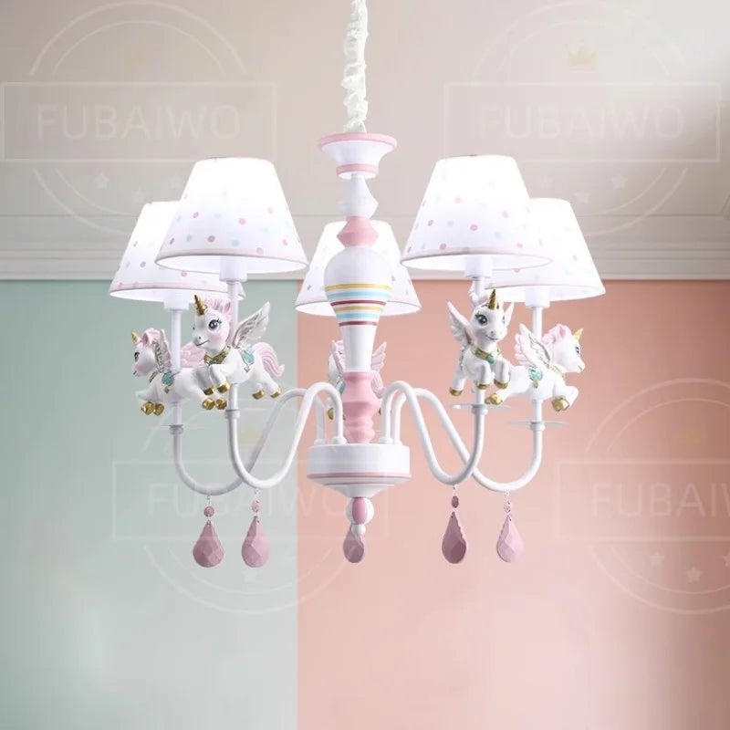Uniluxe™ Princess Room Unicorn Chandelier