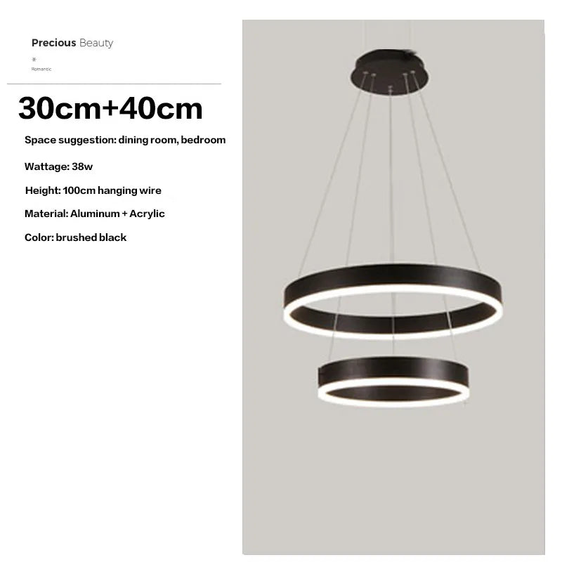 HaloLuxe™ Modern Ring Chandelier