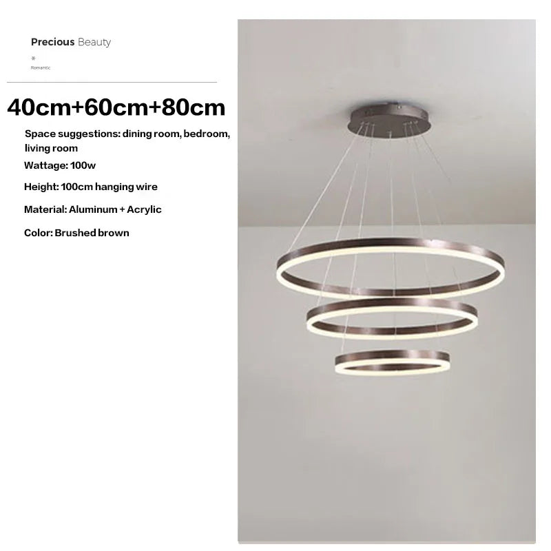 HaloLuxe™ Modern Ring Chandelier