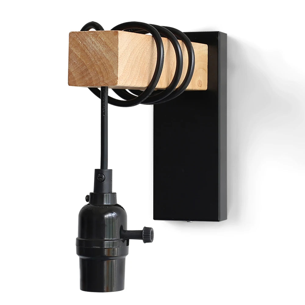 ForgeGlow™ Industrial Wall Lamp – Matte Black Metal