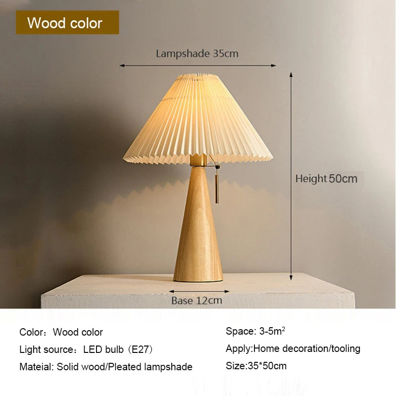 LumiWood™ Wooden Table Lamp – Soft Ambient Light