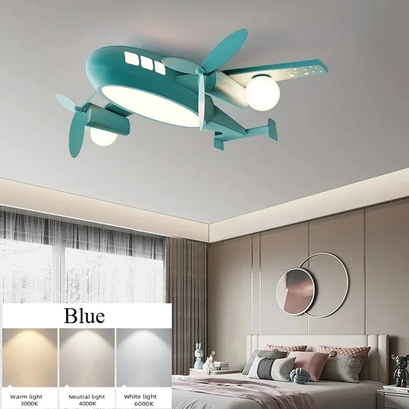 SkyJet™ Kids' Ceiling Lamp – Creative Airplane Chandelier