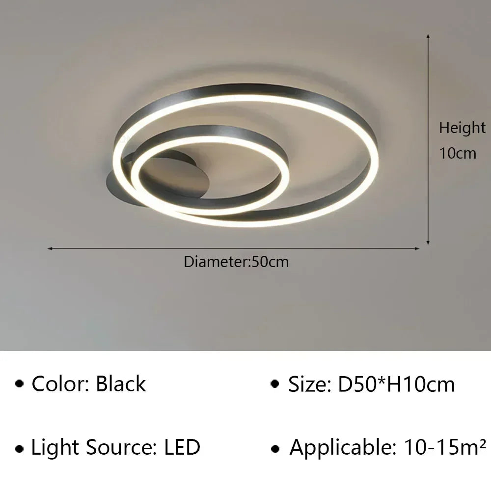 Aetheris™ Flow LED Ceiling Light – Sculptural Illumination