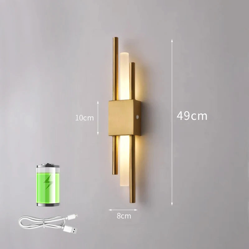 Lunara™ DualGlow Wall Light – Nordic Gold Edition