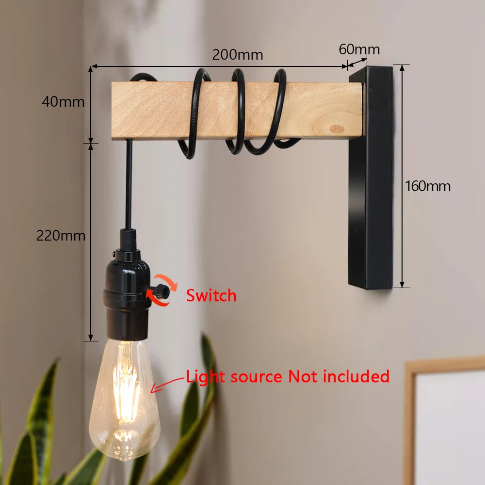 ForgeGlow™ Industrial Wall Lamp – Matte Black Metal