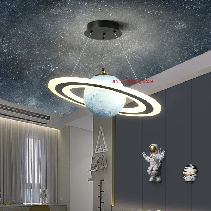 Aetheria™ Planet Pendant Light – Cosmic Elegance for Modern Interiors