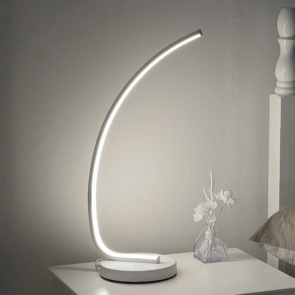 SpiraGlow™ LED Spiral Table Lamp – Modern Art Light