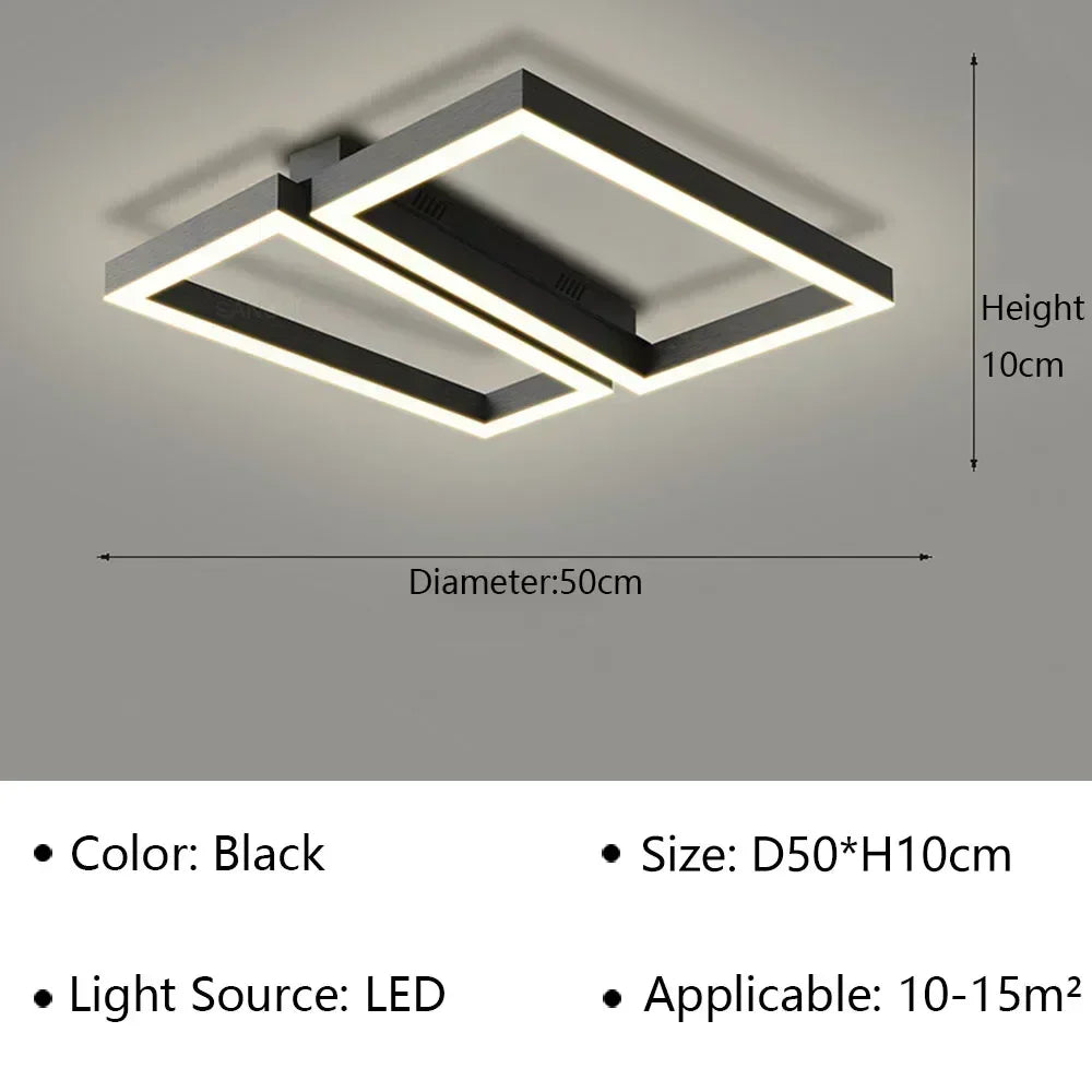 Aetheris™ Flow LED Ceiling Light – Sculptural Illumination