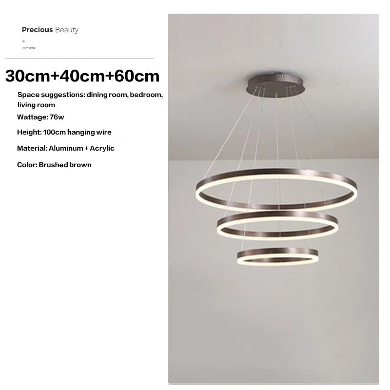 HaloLuxe™ Modern Ring Chandelier