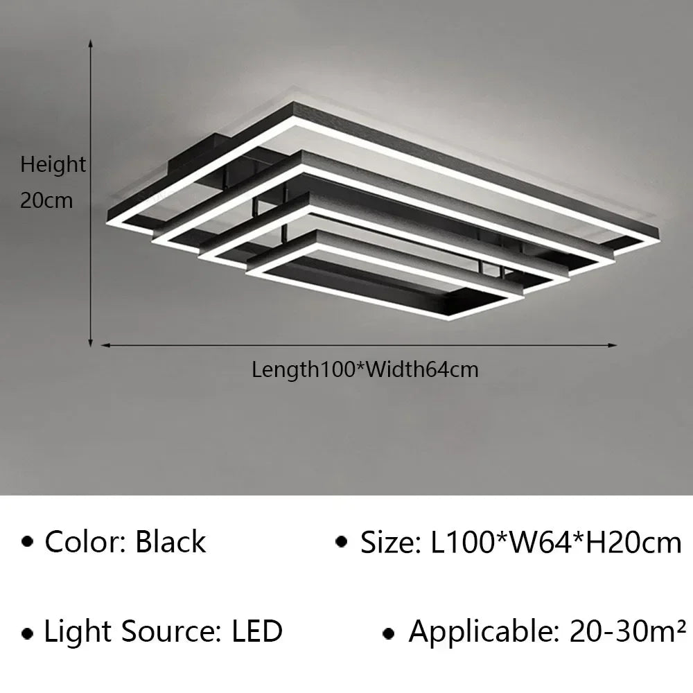 Aetheris™ Flow LED Ceiling Light – Sculptural Illumination