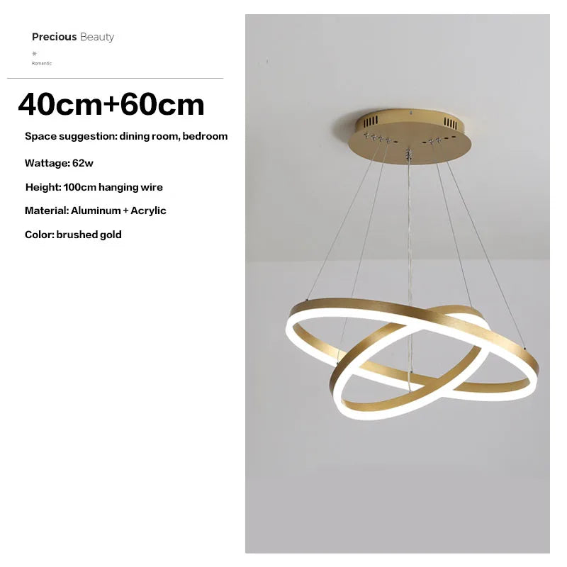 HaloLuxe™ Modern Ring Chandelier