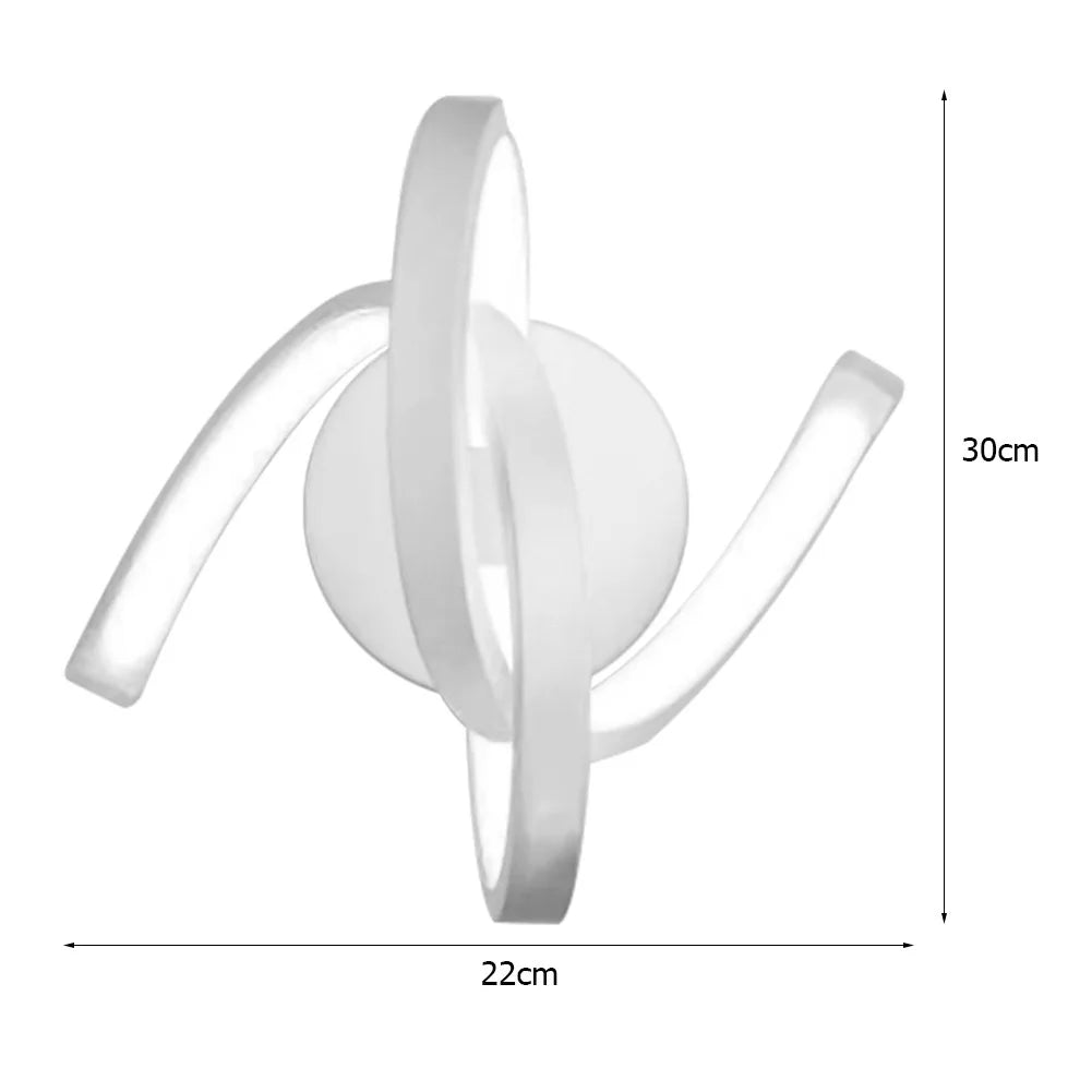 SpiraGlow™ LED Spiral Table Lamp – Modern Art Light