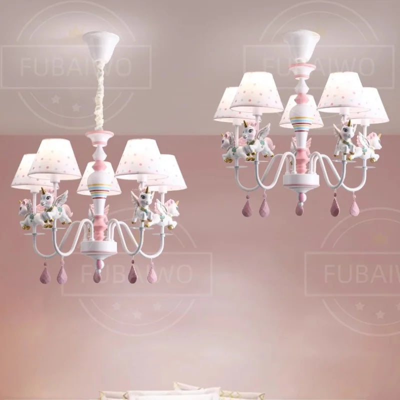 Uniluxe™ Princess Room Unicorn Chandelier