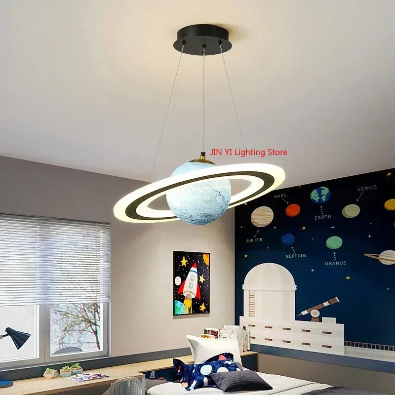 Aetheria™ Planet Pendant Light – Cosmic Elegance for Modern Interiors